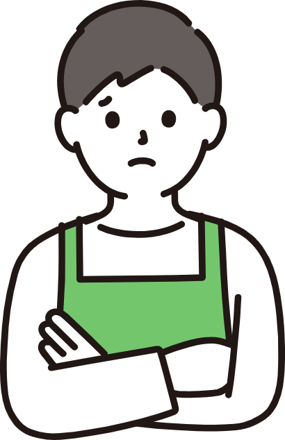 困っている男性