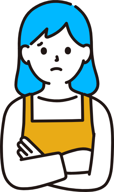 困っている女性