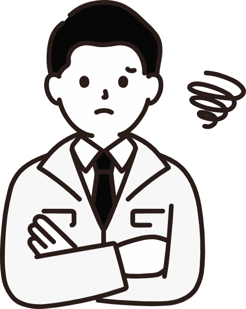 困っている男性