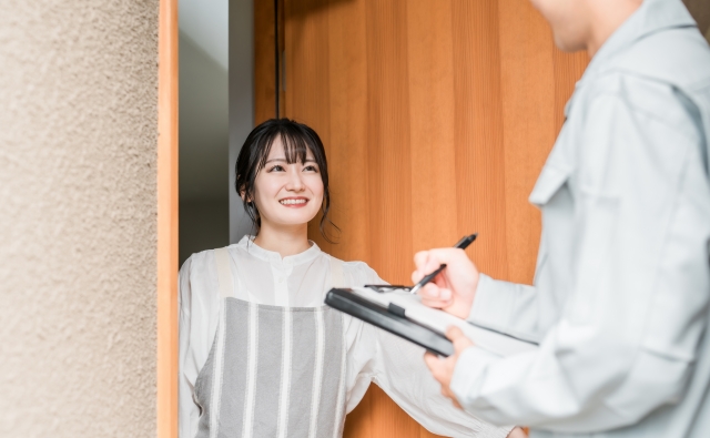 プロのスタッフが訪問